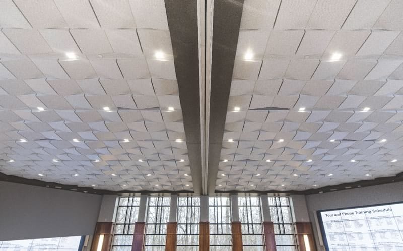 Suspended Acoustical Ceiling System by Central Ceiling Systems, Inc.