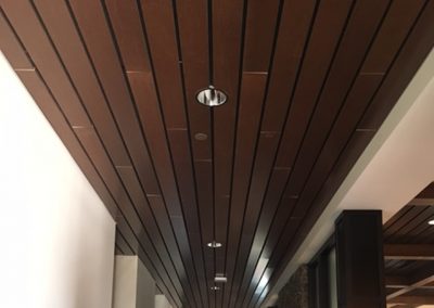 Architectural Surfaces Wood Ceiling at Fairway Independent Mortgage in Madison, WI