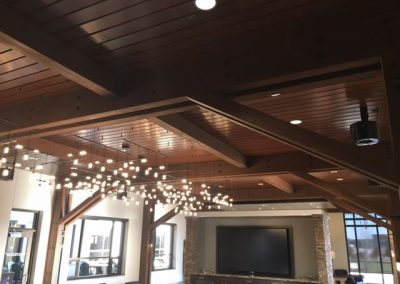 Architectural Surfaces Wood Ceiling at Fairway Independent Mortgage in Madison, WI